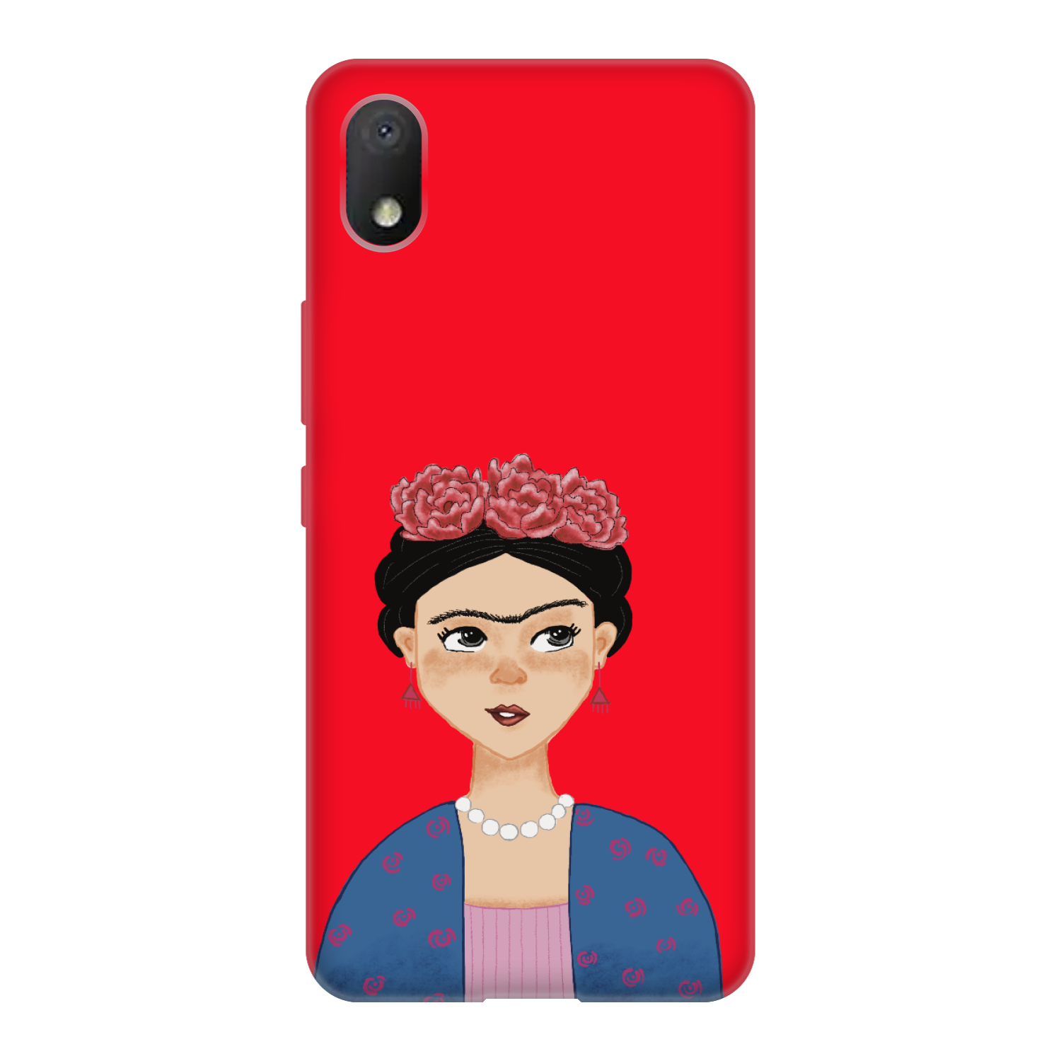 FRİDA KAHLO TCL L7 Silikon Telefon Kılıfı Kırmızı