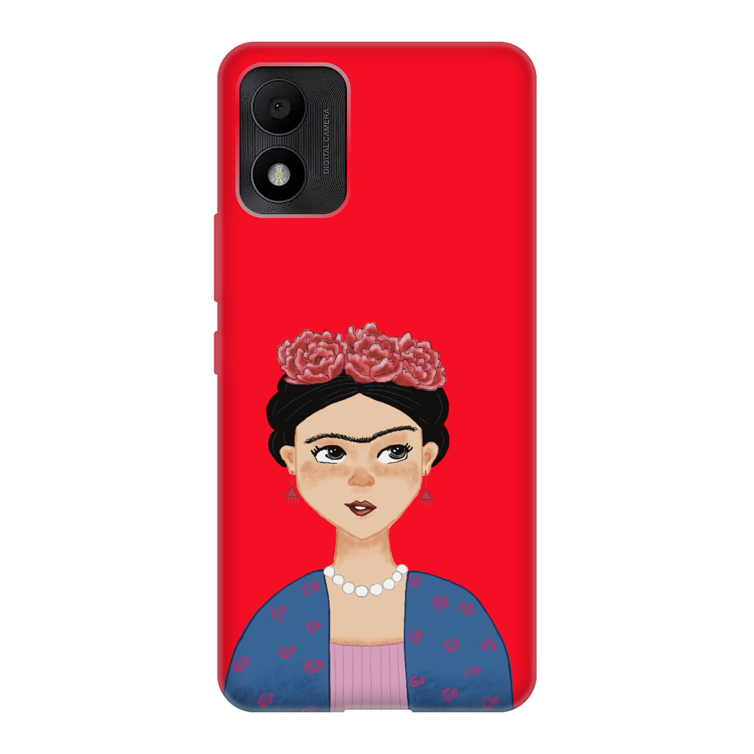 FRİDA KAHLO TCL 303 Silikon Telefon Kılıfı Kırmızı
