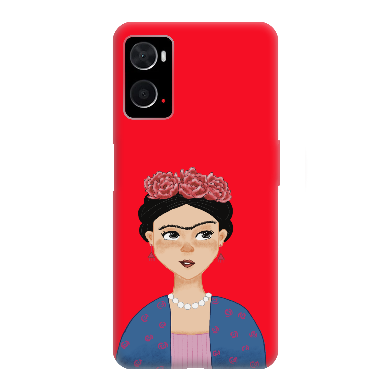 FRİDA KAHLO Oppo A76 Silikon Telefon Kılıfı Kırmızı